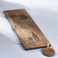 Барное деревянное меню